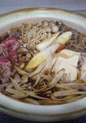 ゴボウ入りのすき焼き　と　割り下-レシピのメイン写真