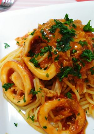 イカとツナトマうまうまパスタ☆-レシピのメイン写真