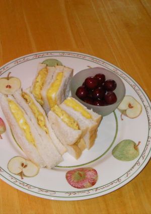 甘い卵焼きサンドウィッチ-レシピのメイン写真