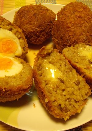 残りカレーで！ライスコロッケｉｎタマゴ-レシピのメイン写真