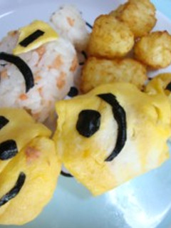 お魚とチュ♪にこにこおにぎり-レシピのメイン写真