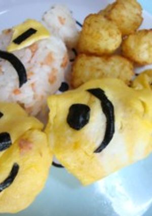 お魚とチュ♪にこにこおにぎり-レシピのメイン写真