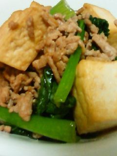 厚揚げとひき肉の中華炒め-レシピのメイン写真