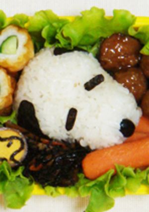 スヌーピー＆ウッドストック弁当✿キャラ弁-レシピのメイン写真