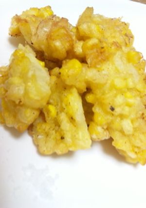 簡単♫トウモロコシと玉ねぎの天ぷら♪-レシピのメイン写真