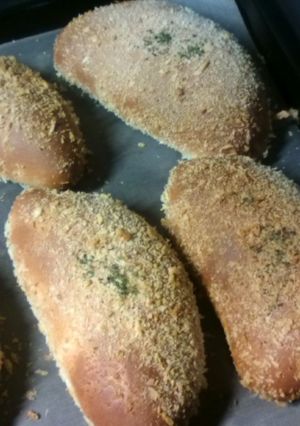 ヘルシー♪カリッと焼きカレーパン-レシピのメイン写真