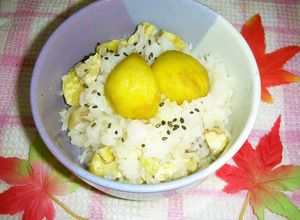 炊飯器でおこわ（栗おこわ・栗御飯）-レシピのメイン写真