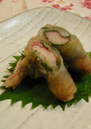 香る♪カニカマの豚肉巻き-レシピのメイン写真