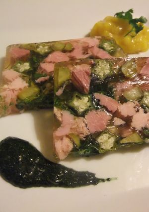 ハムとオクラの簡単テリーヌ☆-レシピのメイン写真