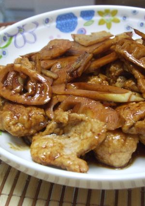 豚肉とタケノコの醤油炒め-レシピのメイン写真