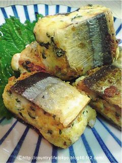 ふわっと美味しい★サンマで豆腐を挟み焼き-レシピのメイン写真