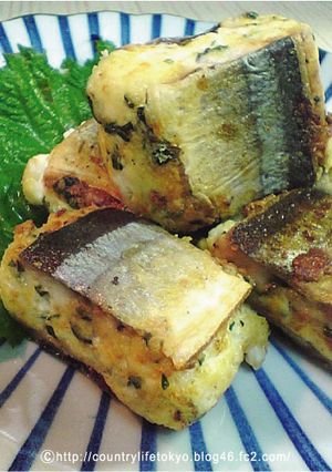 ふわっと美味しい★サンマで豆腐を挟み焼き-レシピのメイン写真