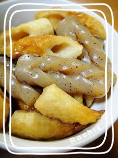 簡単1品!ちくわとこんにゃくの煮物♪-レシピのメイン写真