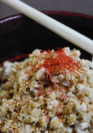 鶏と蓮紺のそぼろふりかけ　おにぎりにも◎-レシピのメイン写真