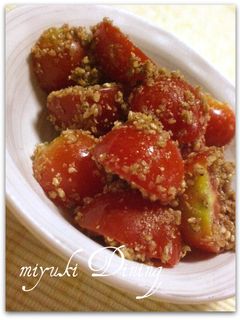 プチトマトのゴマ和え-レシピのメイン写真