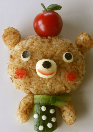 キャラ弁 グラディーのリンゴクマ-レシピのメイン写真
