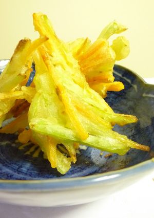 美味しく食べよう★ブロッコリーの茎天ぷら-レシピのメイン写真