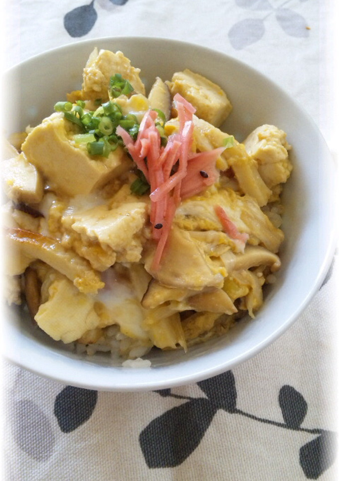 豆腐とちくわのふんわり☆たまご丼-レシピのメイン写真