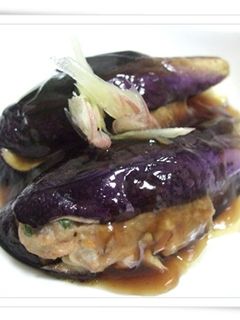 なすとバーグのオイスターソースあんかけ-レシピのメイン写真