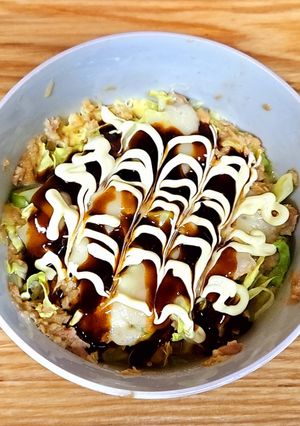 たんぱく質オートミールお好み焼き！-レシピのメイン写真