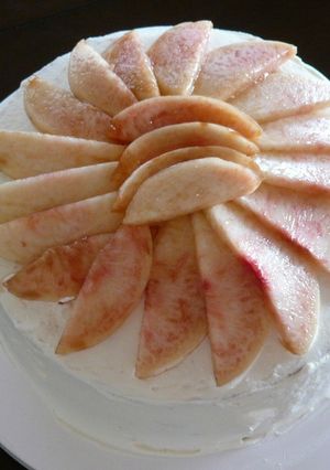 桃のケーキ-レシピのメイン写真