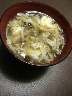 きのこたっぷりかき玉汁-レシピのメイン写真