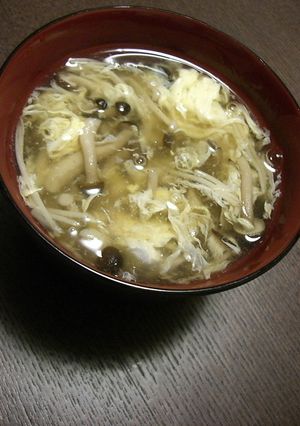 きのこたっぷりかき玉汁-レシピのメイン写真