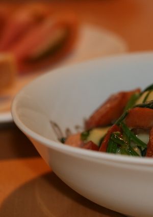 簡単朝食!ほうれん草とチーズとウインナー-レシピのメイン写真