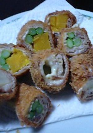 豚薄切り肉の彩りカツ-レシピのメイン写真