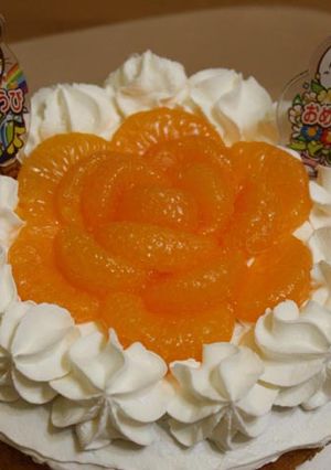 みかん缶詰で簡単デコレーションケーキ-レシピのメイン写真