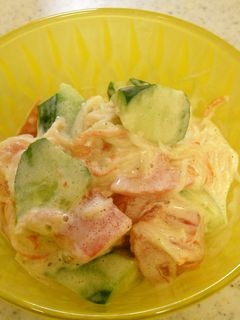 簡単♪トマトときゅうりのカニカマサラダ-レシピのメイン写真
