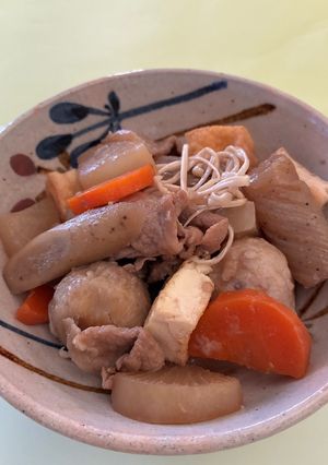 大根、里芋、豚肉などの甘辛煮物✨-レシピのメイン写真
