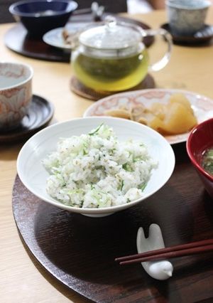 朝ごはんに☆水菜ちりめんごはん-レシピのメイン写真
