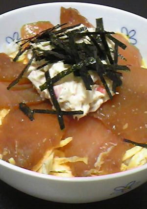 簡単☆カニツナまぐろ丼-レシピのメイン写真