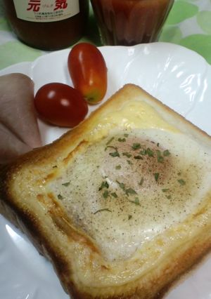 □朝食□手抜きトースト-レシピのメイン写真