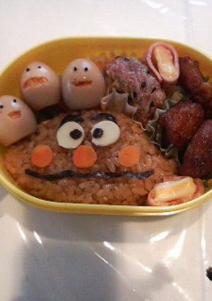 ﾁﾋﾞ姫に☆カレーパンマン弁当-レシピのメイン写真