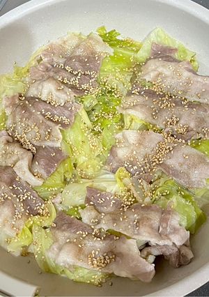 豚バラキャベツの蒸し焼き-レシピのメイン写真