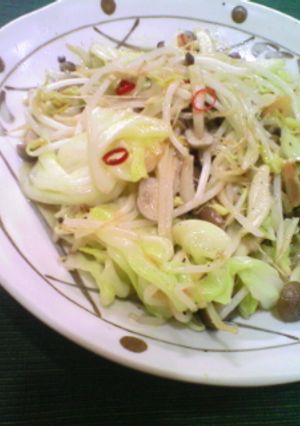 もやしとキャベツのぺペロン風-レシピのメイン写真