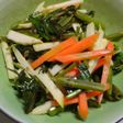 エンサイ(空心菜)の三色シャキシャキ炒め