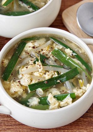 ☆簡単☆ニラ玉もやしの中華スープ-レシピのメイン写真