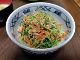 人参と水菜のやみつきごまぽん酢