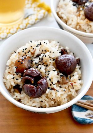 むき甘栗の炊き込みご飯-レシピのメイン写真