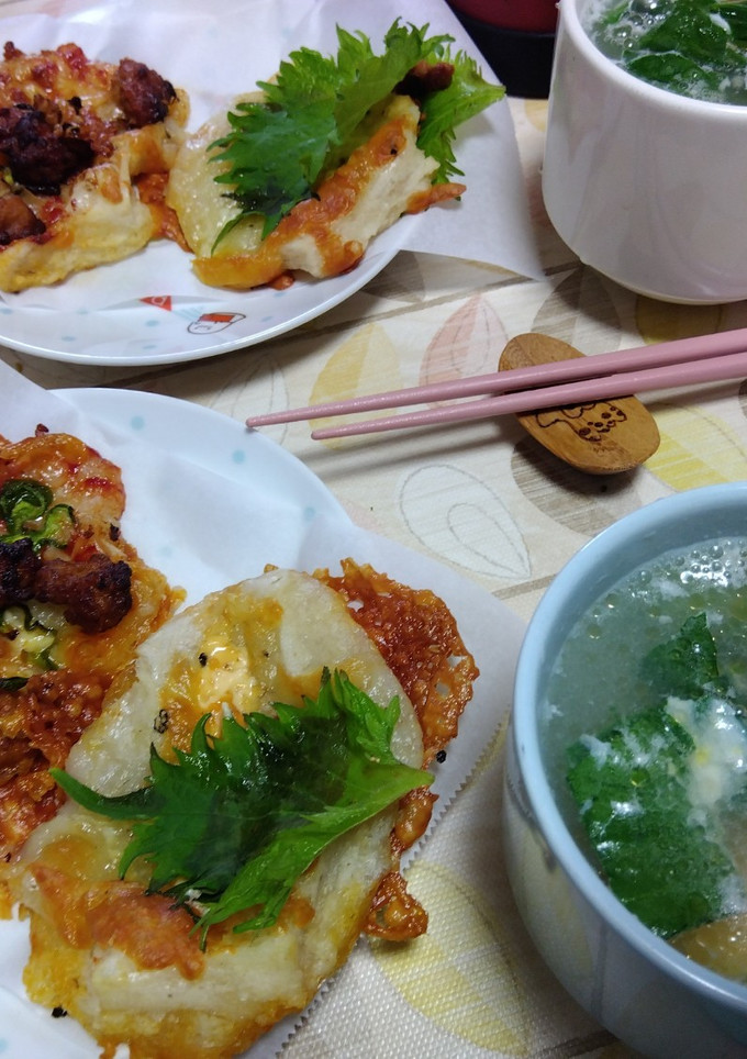 余り気味の餅を→和洋2種ピザ餅に-レシピのメイン写真