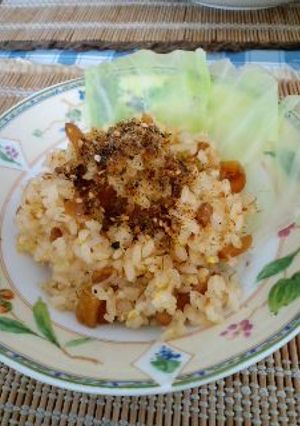 ☆手軽に昼食♪納豆＆漬物チャーハン☆-レシピのメイン写真