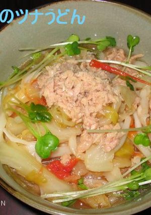 夏野菜のツナうどん-レシピのメイン写真