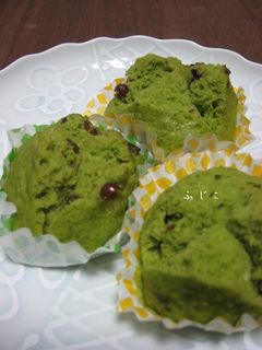 ☆混ぜるだけ☆簡単抹茶蒸しパン-レシピのメイン写真