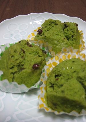 ☆混ぜるだけ☆簡単抹茶蒸しパン-レシピのメイン写真