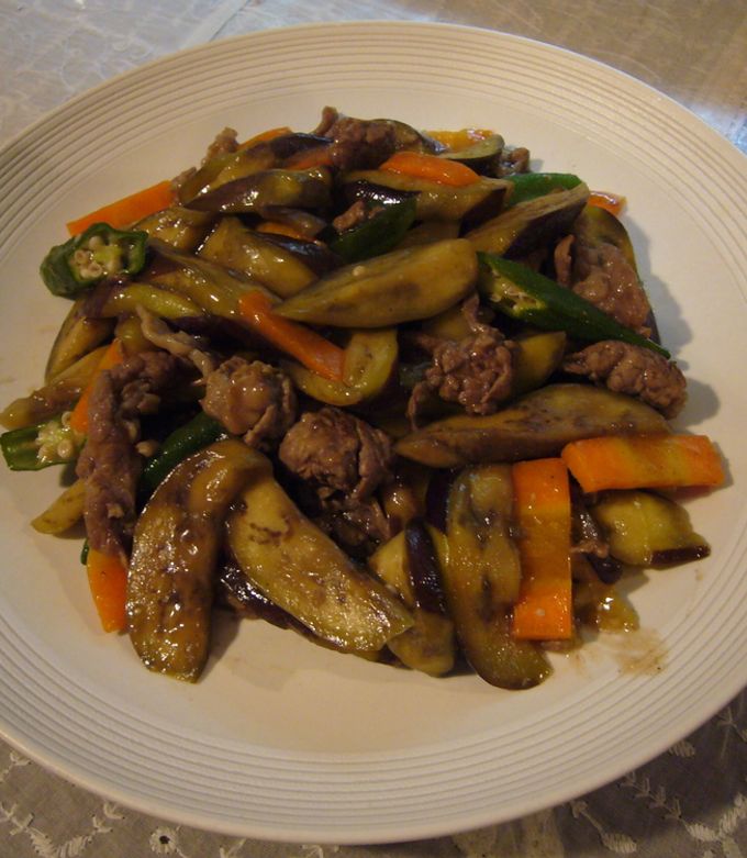 茄子と牛肉の中華炒め-レシピのメイン写真
