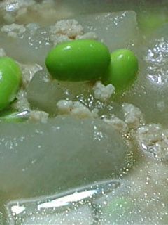 ■冬瓜と枝豆のスープ■-レシピのメイン写真