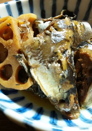 圧力鍋☆さっぱり☆さんまの梅煮-レシピのメイン写真